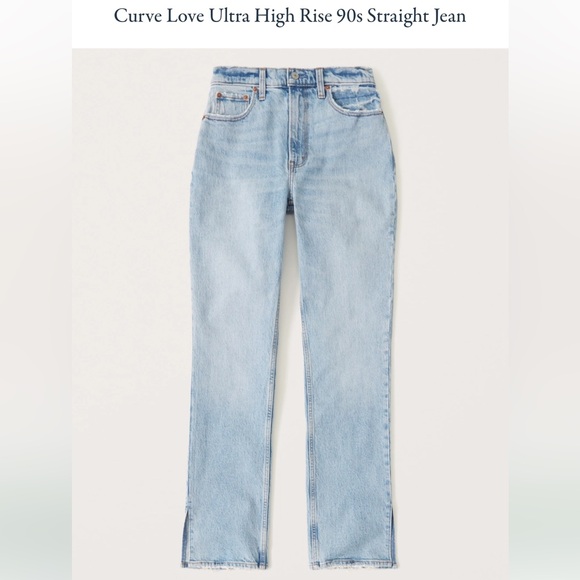 Abercrombie & Fitch Curve Love Ultra High Rise Jean size 25 - Picture 2 of 2